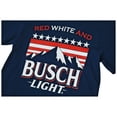 thumbnail image 3 of Busch 852319-3xlarge Mens Light Red White & Busch Light Mountains T-Shirt, Navy - 3XL, 3 of 4
