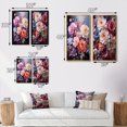 thumbnail image 4 of Designart "Oriental Creation Peachy Floral Display" Asian Art Wall Art Set Of 2 - Coral People Gallery Set For Office Decor, 4 of 7