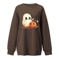 thumbnail image 4 of Futezty Halloween Crewneck Sweatshirts for Women Funny Graphic Pullover Lightweight Fall Long Sleeve Tops, 4 of 4