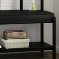 thumbnail image 4 of Amolife 4 in 1 Freestanding Hall Tree with 5 Hooks Coat Rack Shoe Bench, Entrance Bench with Storage Rack, Black, 4 of 6