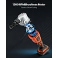 thumbnail image 2 of VEVOR Cordless Metal Nibbler, with 18 V 2000 mAh Battery, 1200 RPM Brushless Motor, Electric Nibbler Metal Cutter with Plastic Carrying Case for Cutting Stainless Steel, Aluminum, and Copper Sheet, 2 of 9