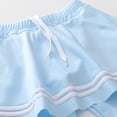 thumbnail image 5 of Shadoumai Girls Swimsuits 3 Piece Bathing Suit Bikini Set with Sporty Shorts and Sunglasses Beach Swimwear for Girl 8-15 Years, 5 of 6