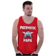 thumbnail image 3 of USA American Patriotic Papa Smurf Tank Top Sleeveless Tee Men Brisco Brands X, 3 of 6