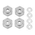 thumbnail image 2 of Acoplador Hexagonal RC De 4 Piezas, Adaptador Hexagonal De Rueda RC De aleación De Aluminio Profesional Para Coches RC 1/10, 2 of 7