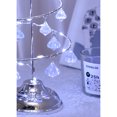 thumbnail image 3 of EeaseCA 1PC Christmas Tree Shape Table Lamp Creative Bedside Light LED Lamp Chic Night Light for Home Bedroom Decoration without Battery (Silver, White Light), 3 of 7