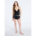 thumbnail image 2 of Joyspun Women's Bridal Lace Satin Cami and Shorts Set, 2-Piece, Sizes XS-XXXL, 2 of 5
