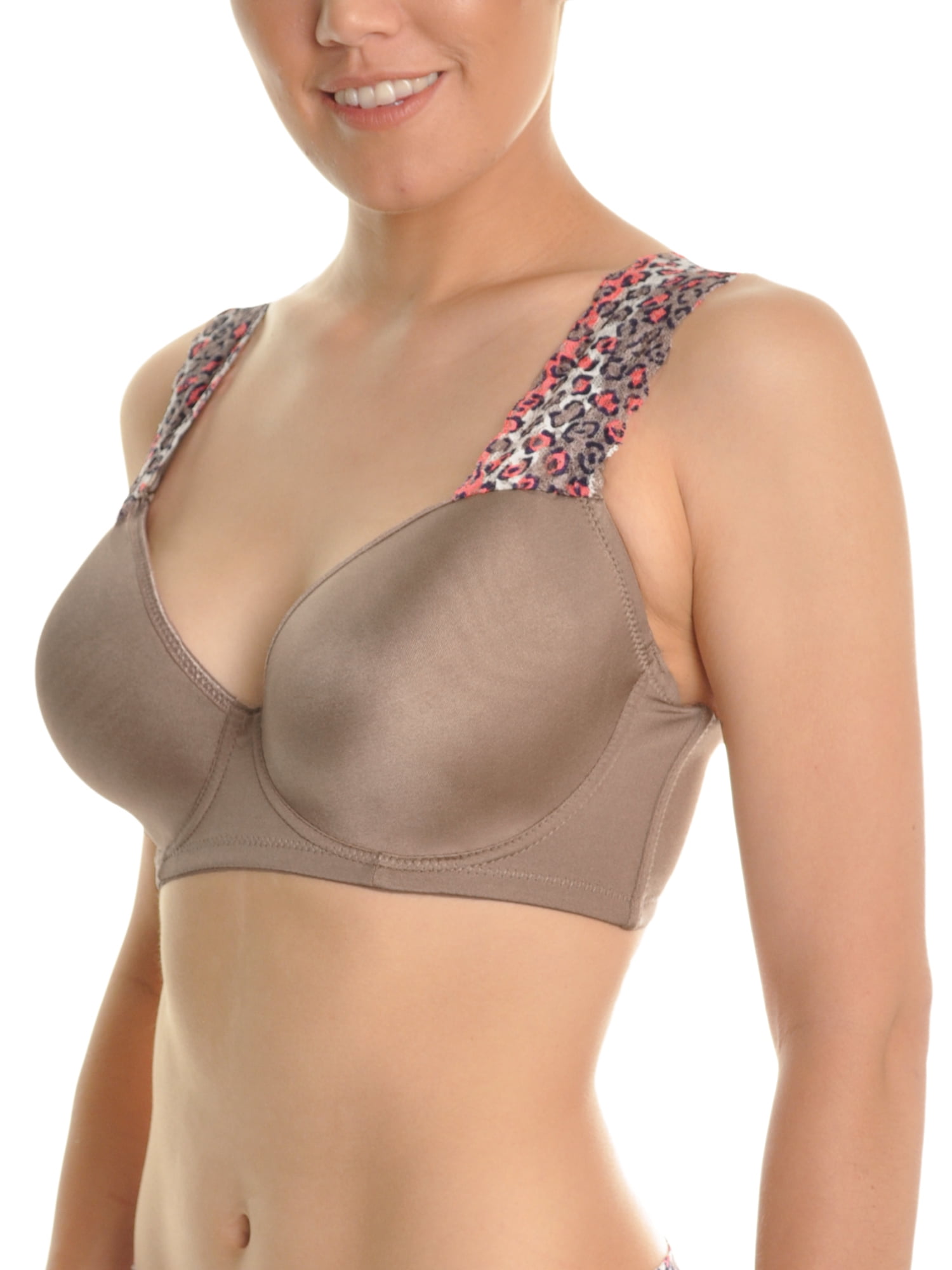 Angelina Wired Extended Size Bras with Convertible Lace Straps (6Pack)