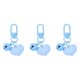 thumbnail image 2 of Blue Resin and Metal Key Chain with Bell Pendant for Decoration 3 Pieces Small Size, 2 of 4