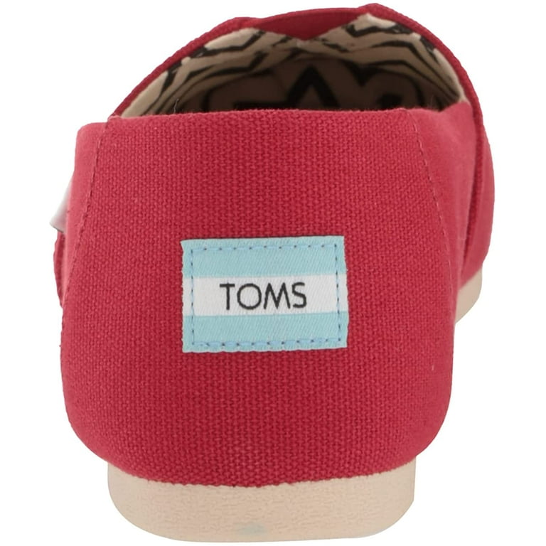 TOMS Recycled Cotton Canvas - Red TOMS Recycled Cotton Canvas - Red