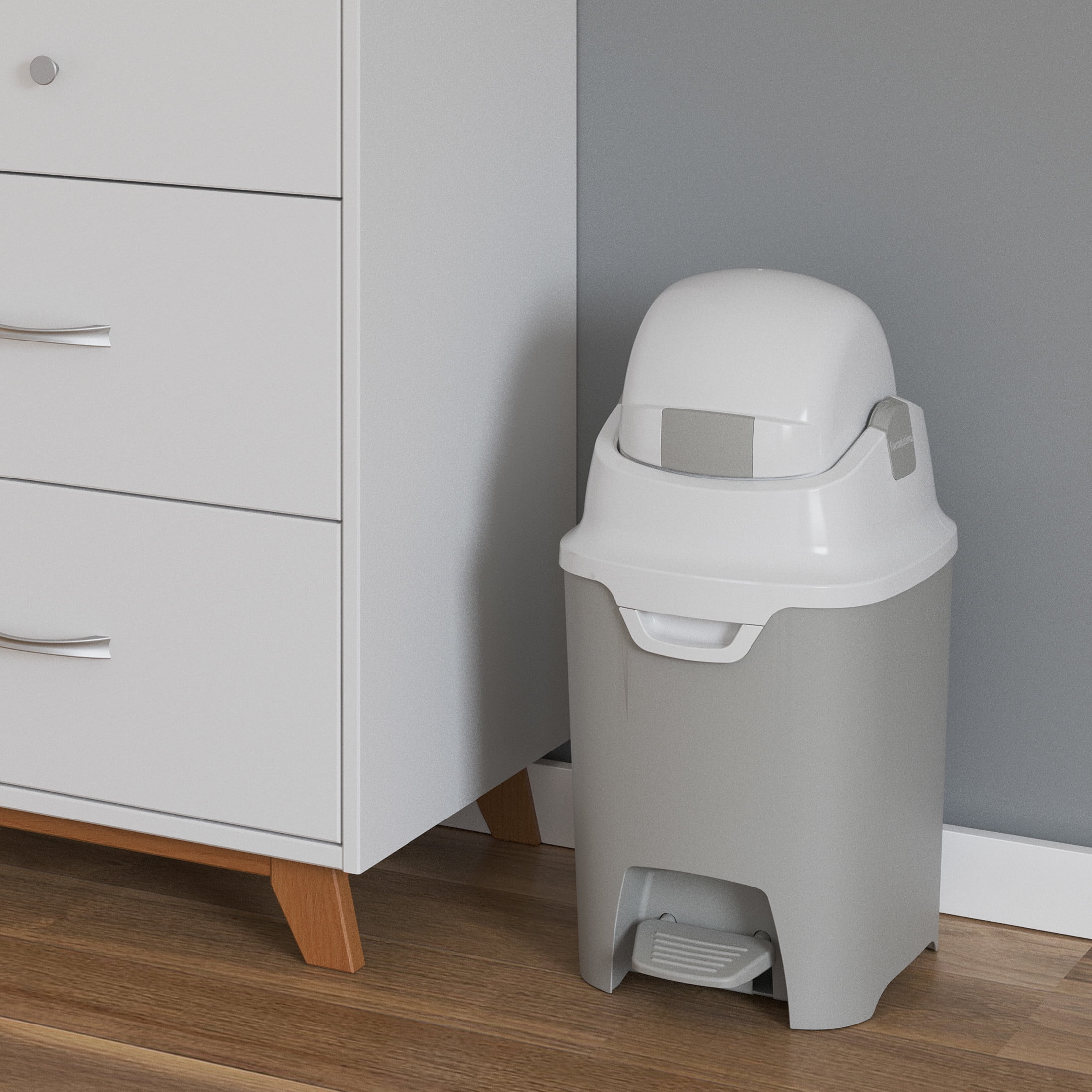 Foundations Premium Hands-Free Small Diaper Pail