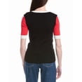thumbnail image 2 of T Tahari womens Elbow Sleeve Colorblock Rib Pullover, xs, Black, 2 of 4
