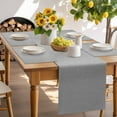 thumbnail image 6 of Placemats Set of 6, Grey Linen Texture Place Mats Farmhouse Solid Color Tablemats Washable Placemat Table Decoration for Kitchen Table Dinner Party Home Decor Indoor Outdoor 13x19 Inch, 6 of 9