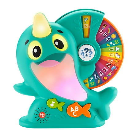 Fisher-Price Linkimals Narwhal Interactive Electronic Learning Toy For Toddlers With Lights &Amp; Music