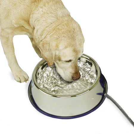 UPC: 0655199020300 | K&H Pet Products Therma-Bowl Pet Bowl  120 Oz  Silver