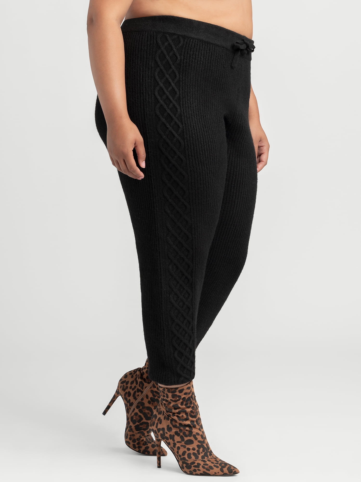 Jessica Simpson Women's Plus Baela Sweater Set Pant, Sizes 0X-4X