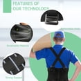thumbnail image 3 of Faja lumbar TEKOMVO para el trabajo - Cinturón de soporte lumbar para aliviar el dolor lumbar, levantar objetos pesados y hernias discales - Faja lumbar industrial para el trabajo con correas para los, 3 of 5