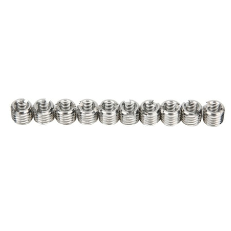 

Tebru 10 X Thread Insert Kit Stainless Steel Thread Reducing Nut Repair Tool Fastener