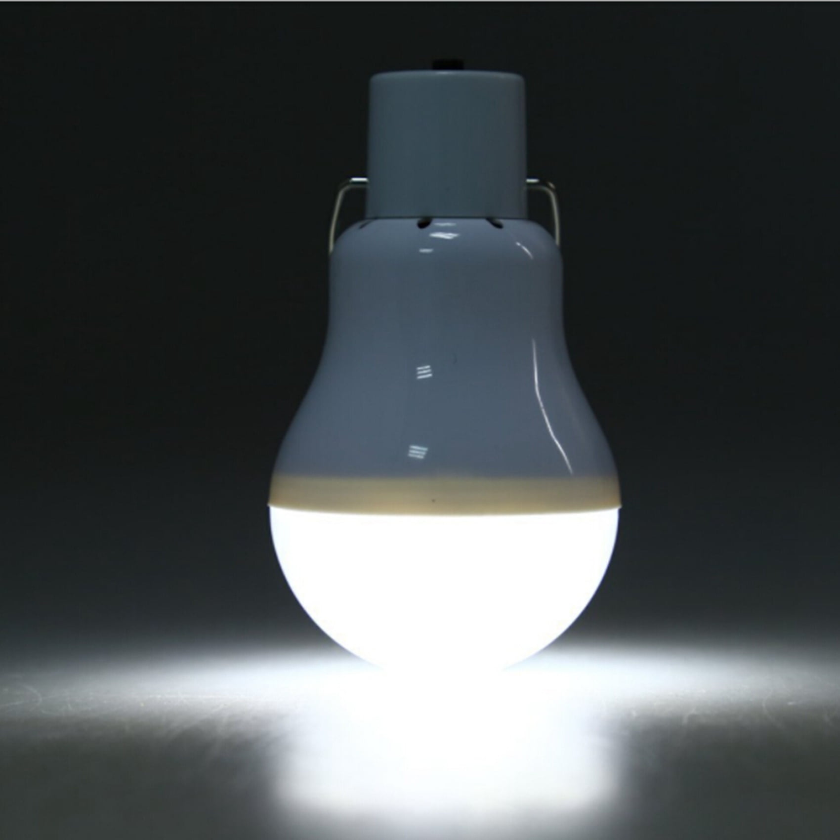 2X Solar Panel Powered LED Bulb Light Portable Outdoor Camping Tent Energy Lamp 15W