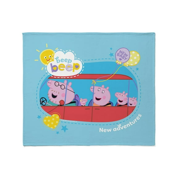 CafePress - Peppa Pig: New Adventures - Soft Fleece Throw Blanket, 50"x60" for All Ages
