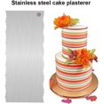 thumbnail image 2 of LAICAIW 1 Pc Stainless Steel Cake Scraper Double Sided Patterned Comb Metal Cake Scraper Edge Carving Smoothing Cream Pastry Baking Tools（9 Inch） (CS-23), 2 of 7