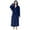 Dark Blue#1, variant on Long Hooded Robes for Women His and Hers Robes Flannel Robe Matching Robes for Couples Warm Thickened Bathrobe Plus Size Shower Robe with Ankle Full Floor Length Housecoats