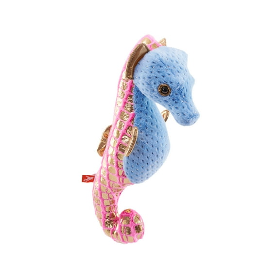 Wild Republic Foilkins Blue Seahorse Stuffed Animal, 12 Inches