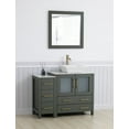 thumbnail image 6 of Vanity Art 42" Single Sink Freestanding Bathroom Vanity Set with Engineered Marble Top and Mirror, 6 of 14