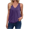 thumbnail image 2 of UPPADA Womens Tank Tops Summer Sleeveless Shirts Ladies Ribbed Wide Shoulder Straps Tees Racerback Tight Slim Fitted Workout Tank Tops Fitted Tops Racer Back Blouses,Sales Today Clearance Items, 2 of 8