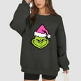 thumbnail image 5 of Women Merry Christmas Sweatshirt Long Sleeve Funny Cute Xmas Crewneck Pullover 3-Gray L 1, 5 of 5