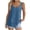 Blue cotton linen tank tops, variant on Women's Double-Layers Sleeveless Top Cotton Linen Flowy Tank Tops and Tunics Bright Solid Color Casual Shirts Blouse Pink,L