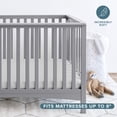 thumbnail image 3 of Bare Home Luxury 1800 Collection Fitted Sheet, Ultra-Soft, Deep Pocket, Crib, Cloud Gray, 3 of 8