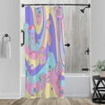 thumbnail image 2 of Stall Shower Curtain,36x72 inch RV Bathroom Shower Curtains Set with Hooks,Colorful Jellyfish Bath Curtain,Waterproof Fabric, 2 of 5