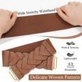 thumbnail image 6 of JASGOOD Wide Elastic Waist Belts for Women Braided Stretch Belt for Dresses, Cinch Trimmer Belt, 6 of 9