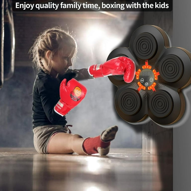 Electronic Music Boxing Machine - Wall Mounted Punching Equipment with  Smart Target Training. Portable, Sturdy, and Durable.