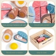 thumbnail image 4 of Juego de comida de madera Kienvy Meat & Fish, 10 piezas, para niños mayores de 3 años, 4 of 7