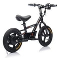 thumbnail image 4 of POVANLI 24V Kids Ride on Electric Toy Dirt Bike, 150W Electric Balance Bike with Key Start, Slow Start, Power Display, Adjustable Seat Height, Hand-Operated Brakes for 3+ Children Gift (Black), 4 of 12