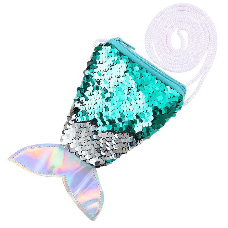 Taicanon Mermaid Sequin Lanyard Coin Purse - Walmart.com