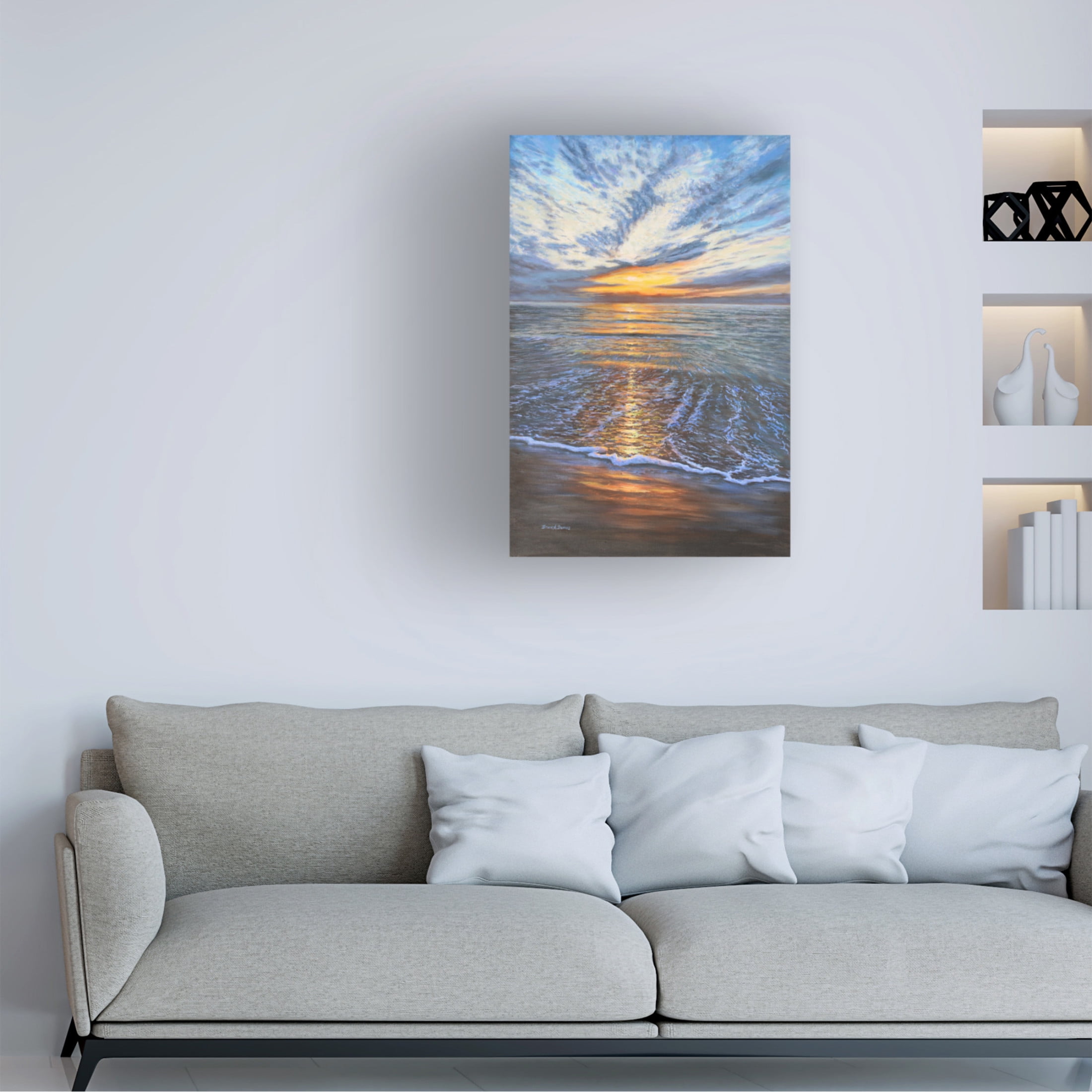 Canvas Wall Art - Bruce Dumas 'Mystical Shore' Wall Art for Living Room, Bedroom, or Office Décor by Trademark Fine Art - 16 x 24 Inches