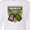 thumbnail image 4 of Inktastic Proud Military Nephew Long Sleeve Youth T-Shirt, 4 of 5