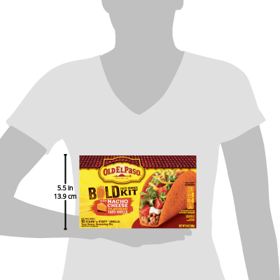 Old El Paso Stand 'N Stuff Bold Nacho Cheese Flavored Taco Dinner Kit, 9.5 oz.