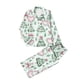 thumbnail image 4 of Puyaiuu Women 2 Piece Christmas Satin Pajama Set Cute Print Long Shirt Loose Shorts Matching Set Loungewear Gift, 4 of 5