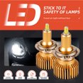 thumbnail image 1 of Gwong Autos 2pcs H1 H7 H7 H11 Bombilla LED 6000K 6 lados de aluminio aluminio de alta luz de cabeza de cabeza Gwong 24010981, 1 of 6