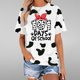 thumbnail image 1 of Fiudx Ofertas Flash Artículos En Oferta Top de Manga Corta con Cuello Redondo y Estampado de Caballos Regular Sexy de Verano para Mujer, 1 of 5