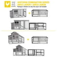 thumbnail image 2 of Aivituvin Chicken Run Extension for Chicken Coop Large Metal Frame Expanded Enclosure, 2 of 6