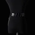 thumbnail image 5 of Cadena de cinturón de cintura punk Cadenas de vientre de cuero negro Accesorios de cuerpo gótico en capas para mujeres y niñas JAMW  Sencillez, 5 of 5