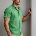 thumbnail image 7 of Maean S-3XL Men Big and Tall Shirts Short Sleeve Dressy Shirt Casual Business Button down Tee Tops, 7 of 7