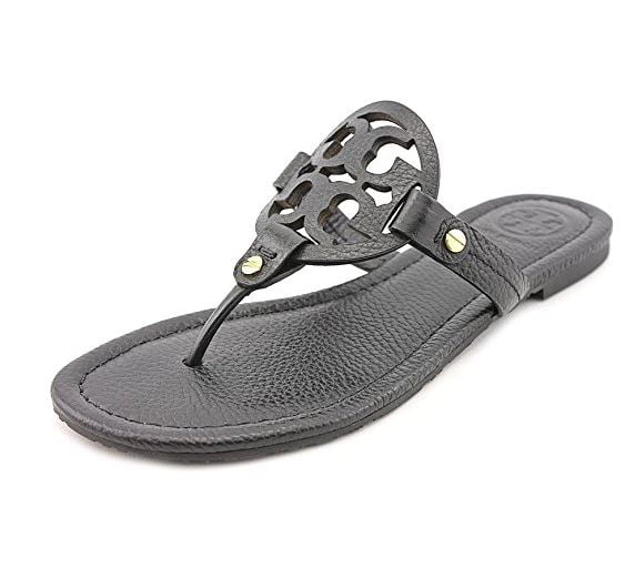 gray tory burch sandals