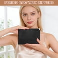thumbnail image 4 of Uxcell Period Bag for Women Girls, 8.7 X 6.3" Small Essential First Period Bag with Zippers PU Leather Sanitary Towel Storage Pouch Portable Pads for Home Travel Daily Use, Purple, 4 of 7