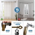 thumbnail image 6 of Urbanest Adjustable Single Curtain Rod Set Leto Finials – 1 - Inch Diameter, With Renaissance Gold Rod, 84–120 Inches, 6 of 6