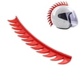thumbnail image 1 of Motorcycle Universal Helmet Rubber Mohawk Warhawk Spikes Decal Strip Stick, 1 of 8